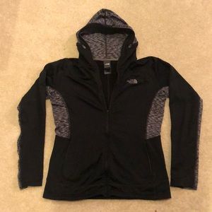 North Face Light Fleece Zip Up Hoodie